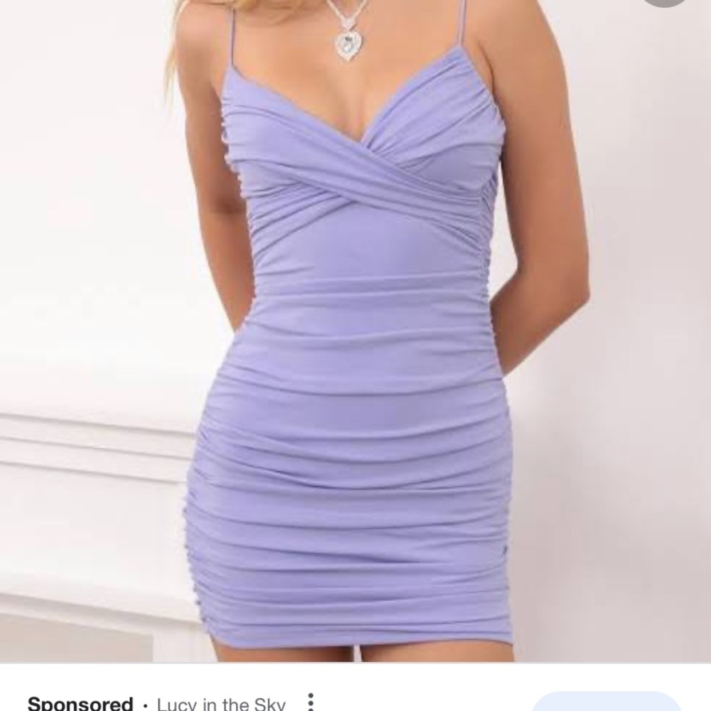 Purple Lucy in the Sky Bodycon dress